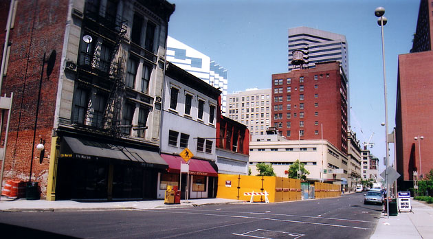 Downtown Cincinnati construction summer 2002