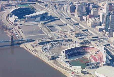 Riverfront Stadium - Cinergy Field - Cincinnati Ohio - Former Home of the Cincinnati  Reds