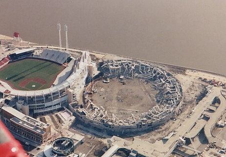 Riverfront Stadium - Cinergy Field - Cincinnati Ohio - Former Home of the Cincinnati  Reds